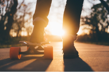 dream of riding a skateboard freely on the street